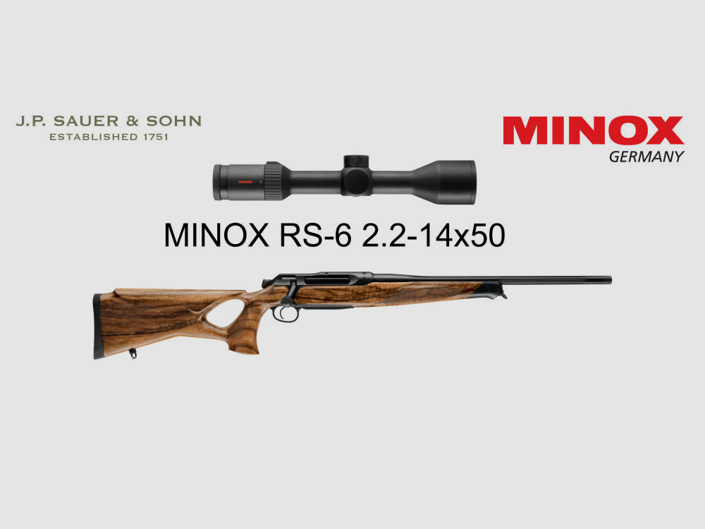 J.P. Sauer & Sohn Sauer 505 ICONIC Lochschaft HQ5 Ausstattungspaket HIGHLAND | .308 Win. | MINOX RS-6 2.2-14x50