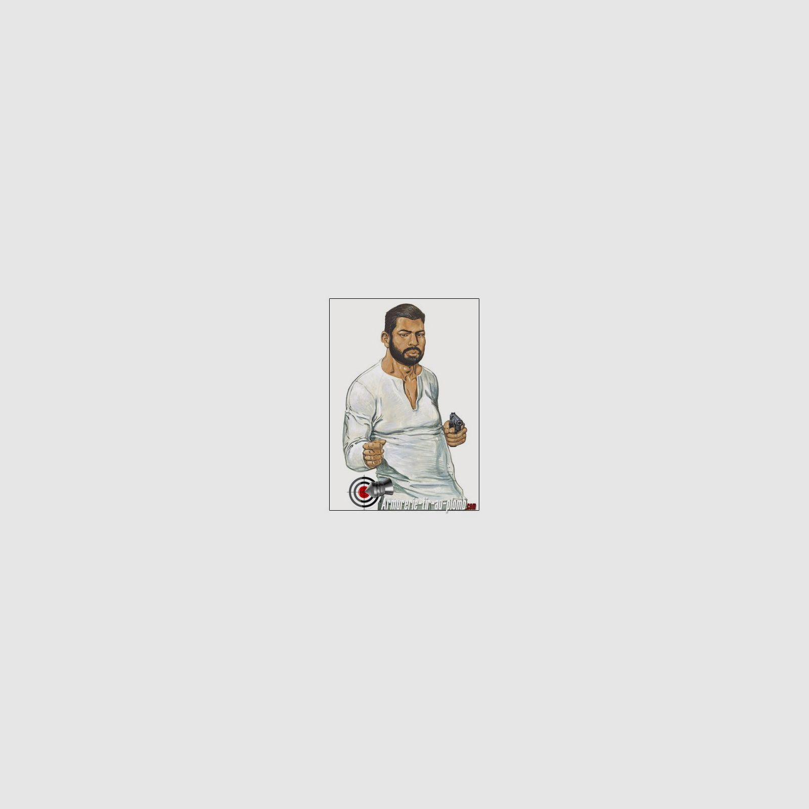 Cible papier "Samuel" - 89 x 64