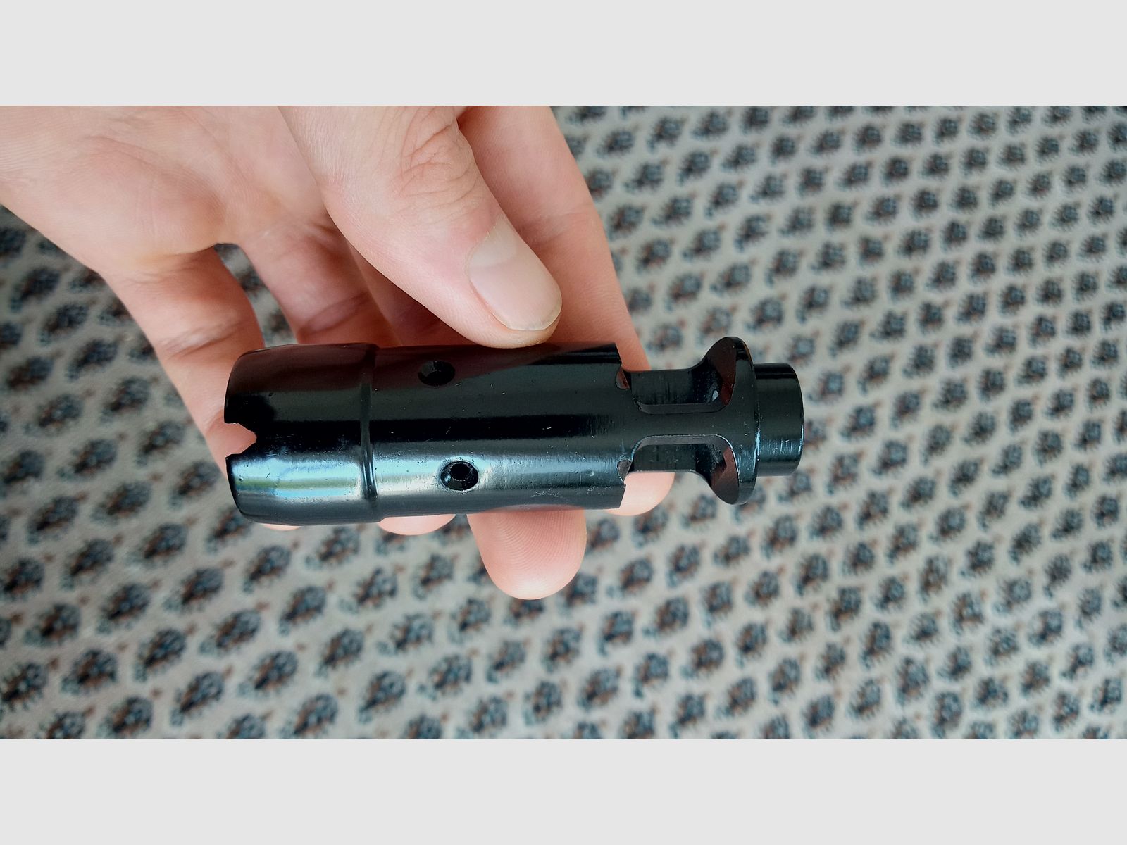 Tauchangebot: Wiesa 5,45/.223 Zick-Zack Flash Hider  gegen Arsenal Flash Hider // DDR NVA MPi AK74 24x1,5 mm Rechtsgewinde Mündungsbremse Mündungsfeuerdämpfer