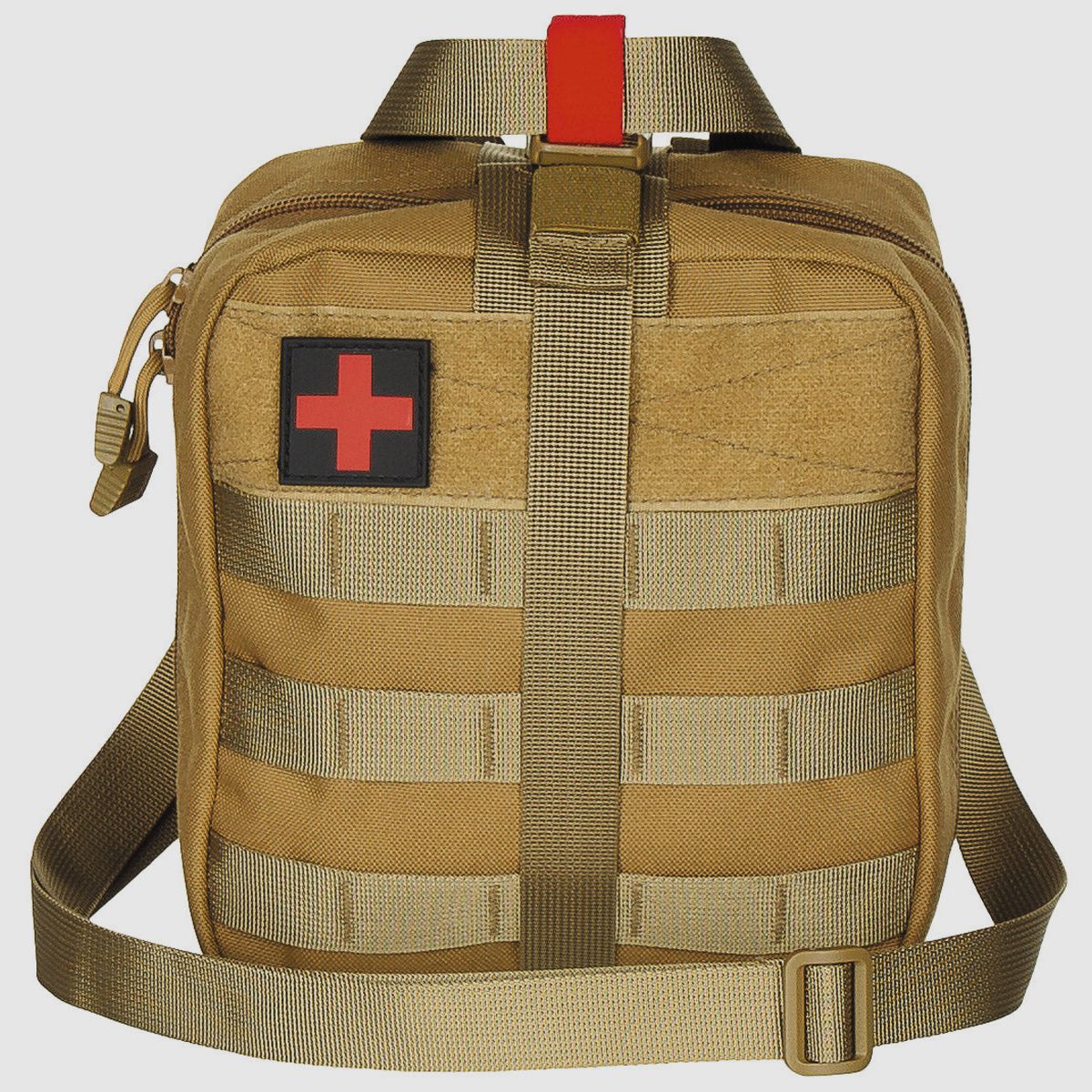 Tasche, Erste-Hilfe, groß, "MOLLE IFAK", coyote tan