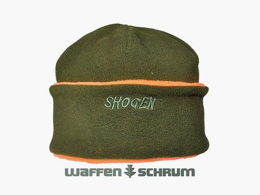 Skogen Wendefleece - Mütze mit Signal Oliv-Orange