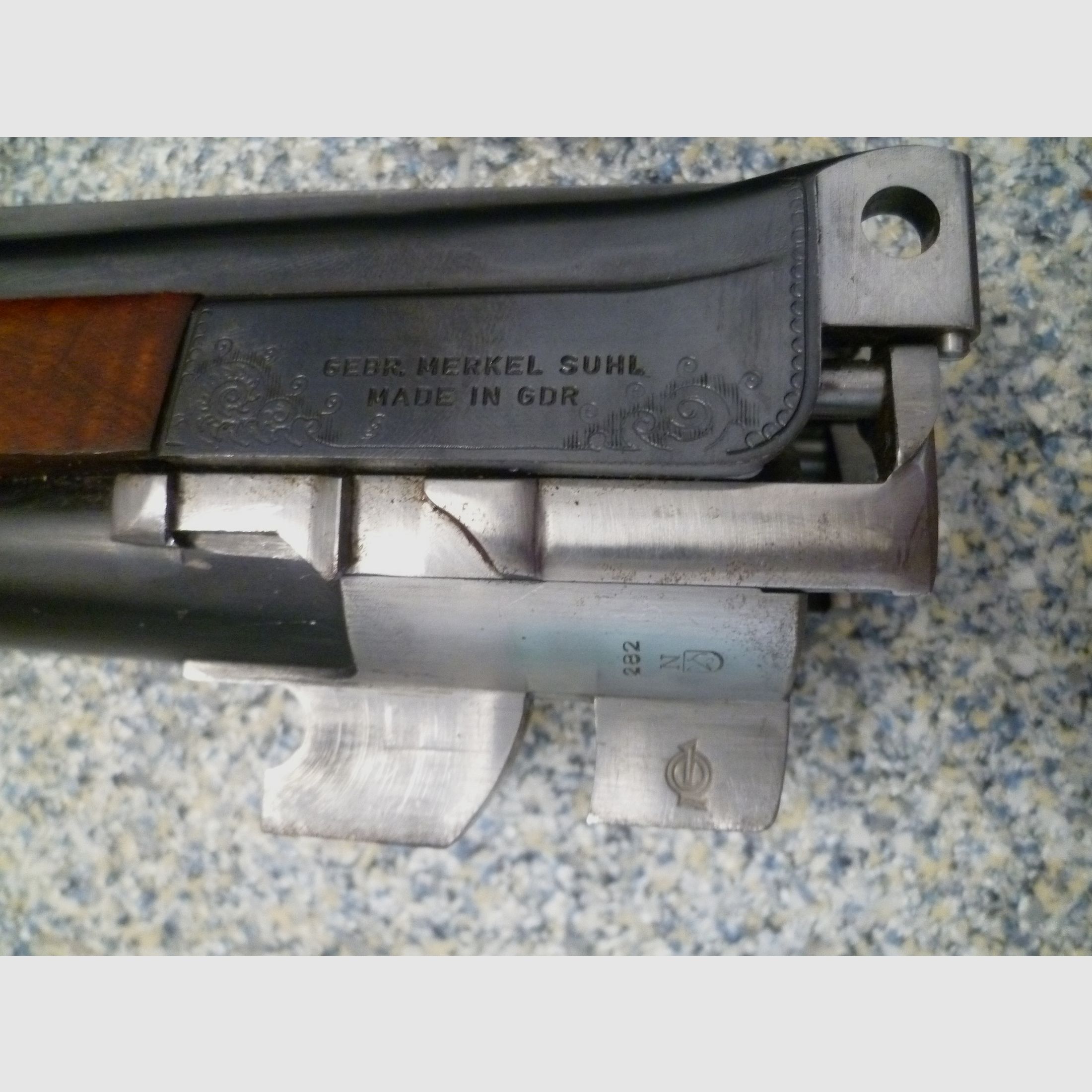 Bockbüchsflinte mit 2 BDF-Austauschläufen Merkel/Bühag/Adamy 8x57IRS & 12/70 sowie 12/70