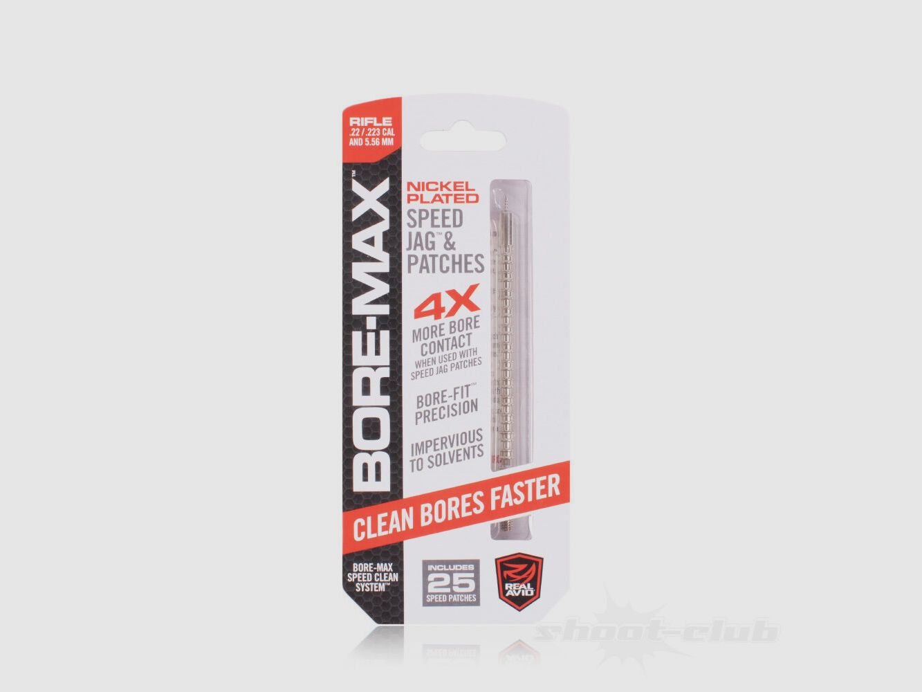 Real Avid Bore-Max Speed Jag & Patches .22 / .223 Fusil