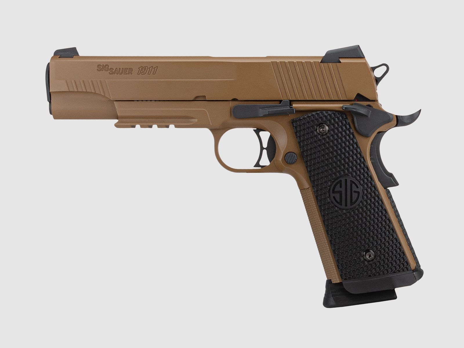 <SIG SAUER 1911 Emperor Scorpion Coyote Tan 4,5mm BB - Luchtdruk Co2 BlowBack
