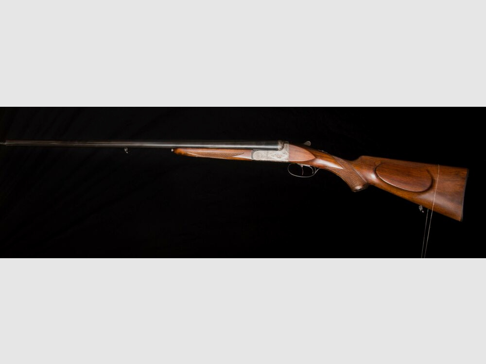 elegante Doppelflinte mit umfassender Gravur