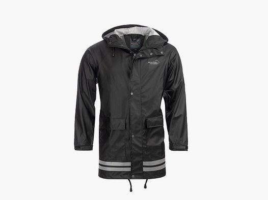 Arrak Outdoor Regenmantel Schwarz L