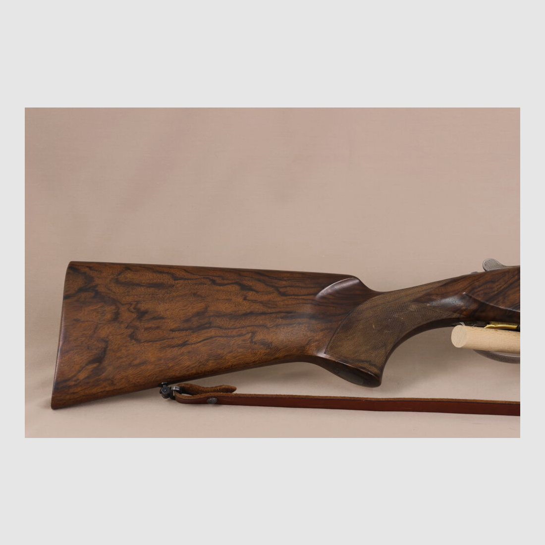 FN B25 Bockdoppelflinte // Gravur // Maserholz // Goldf. Abzug