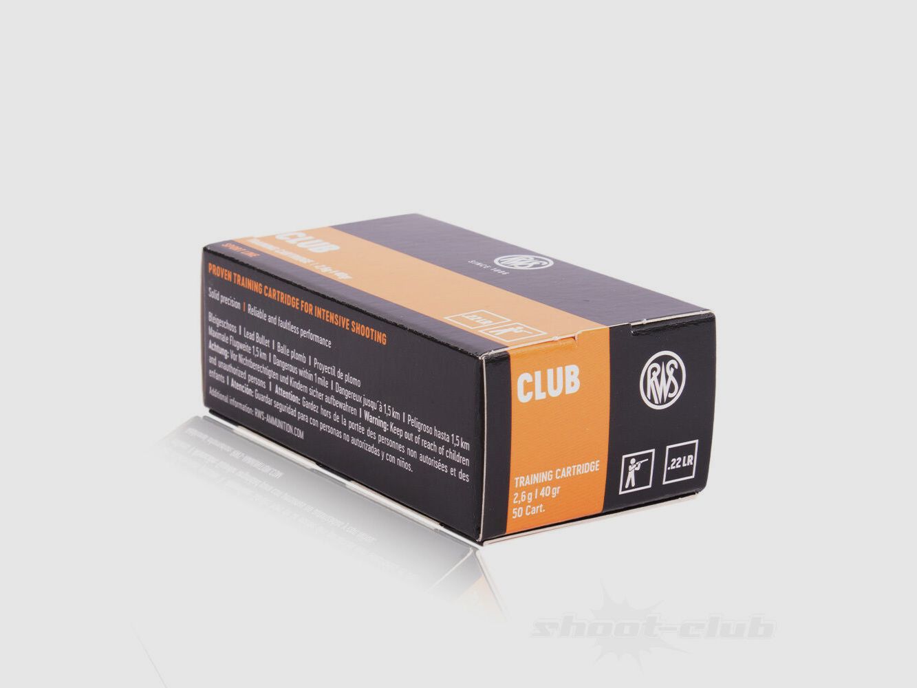 RWS	 Club Kleinkaliber Patrone Kal. 22 lfB - 50 Stk.