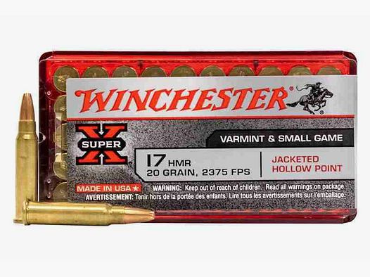 Winchester Super X 17 HMR- æske 20 gr. m. 50 stk.