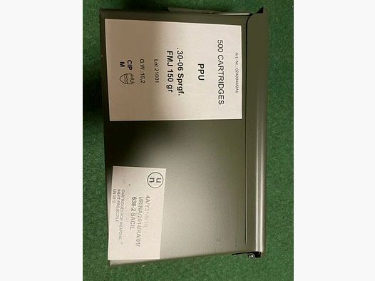 privileged partisan PPU 30/06 case 500 rounds