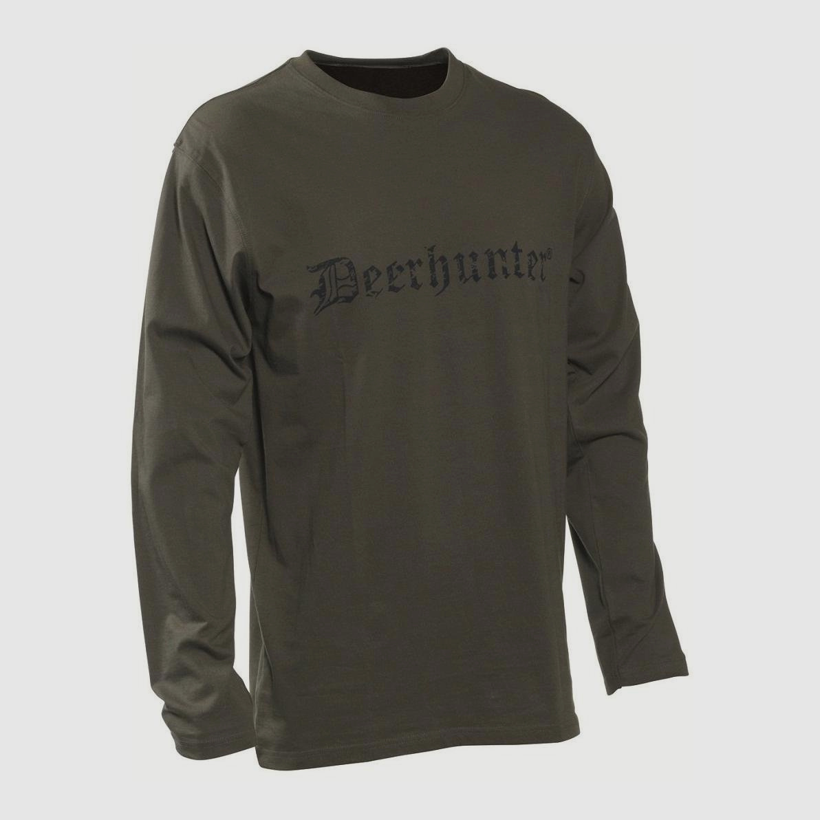 Deerhunter Shirt Herren Langarm - Oliv