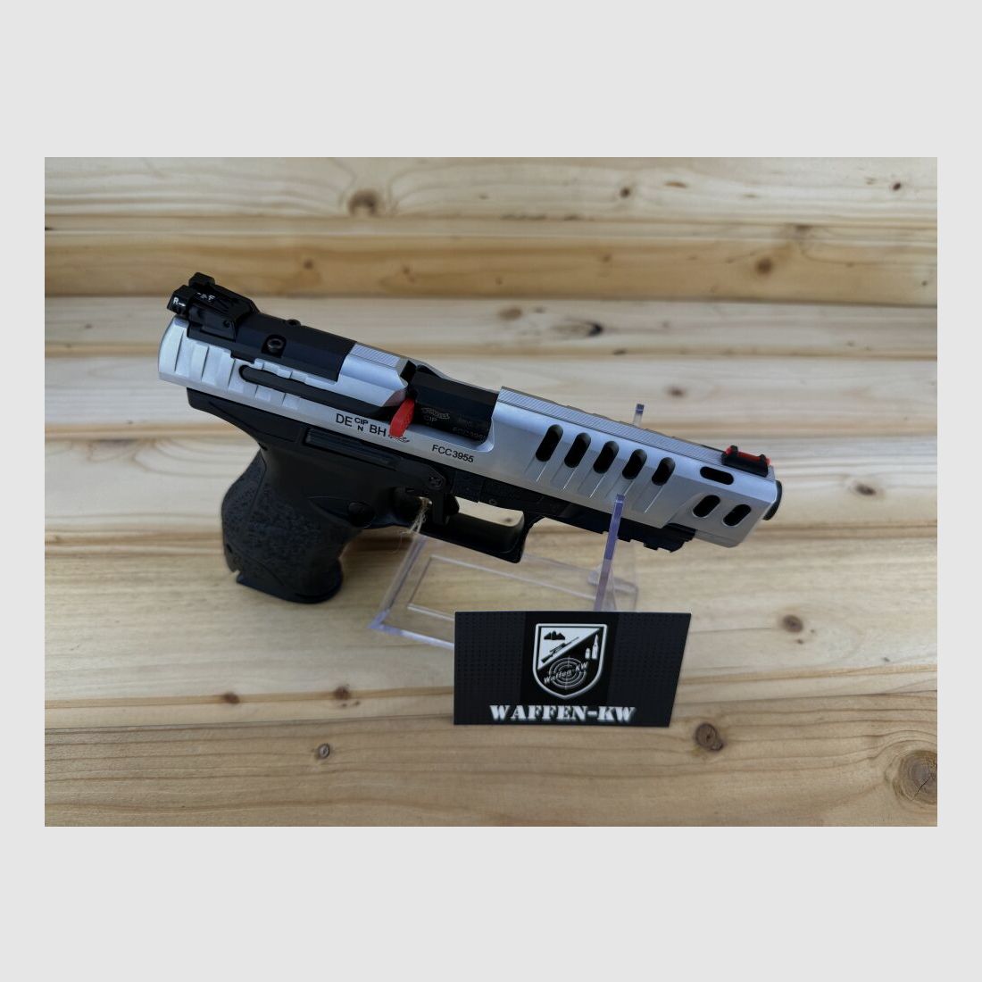 Demonstration weapon Walther semi-automatic pistol Q5 Match 9x19 INT. 15R in black s 9mmLuger