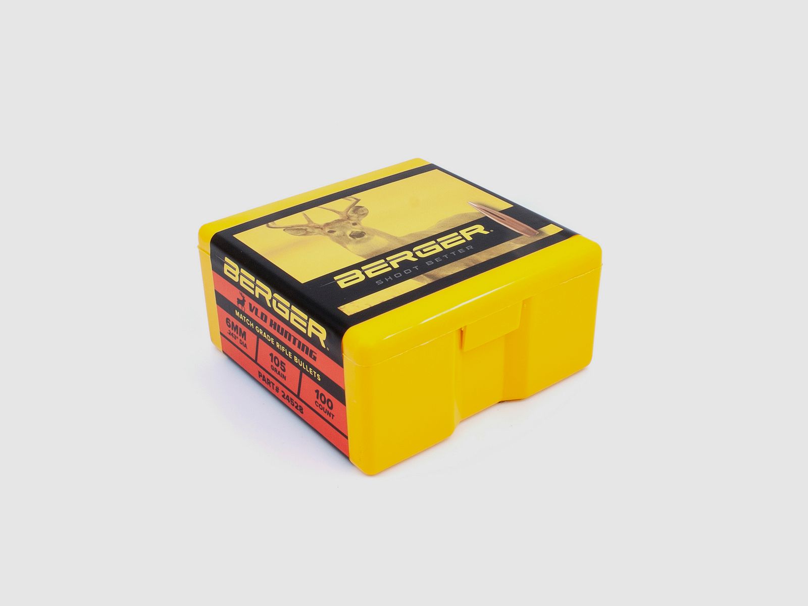 Proiettile Berger 6mm/.243 VLD Hunting 105GR 100 Pezzi
