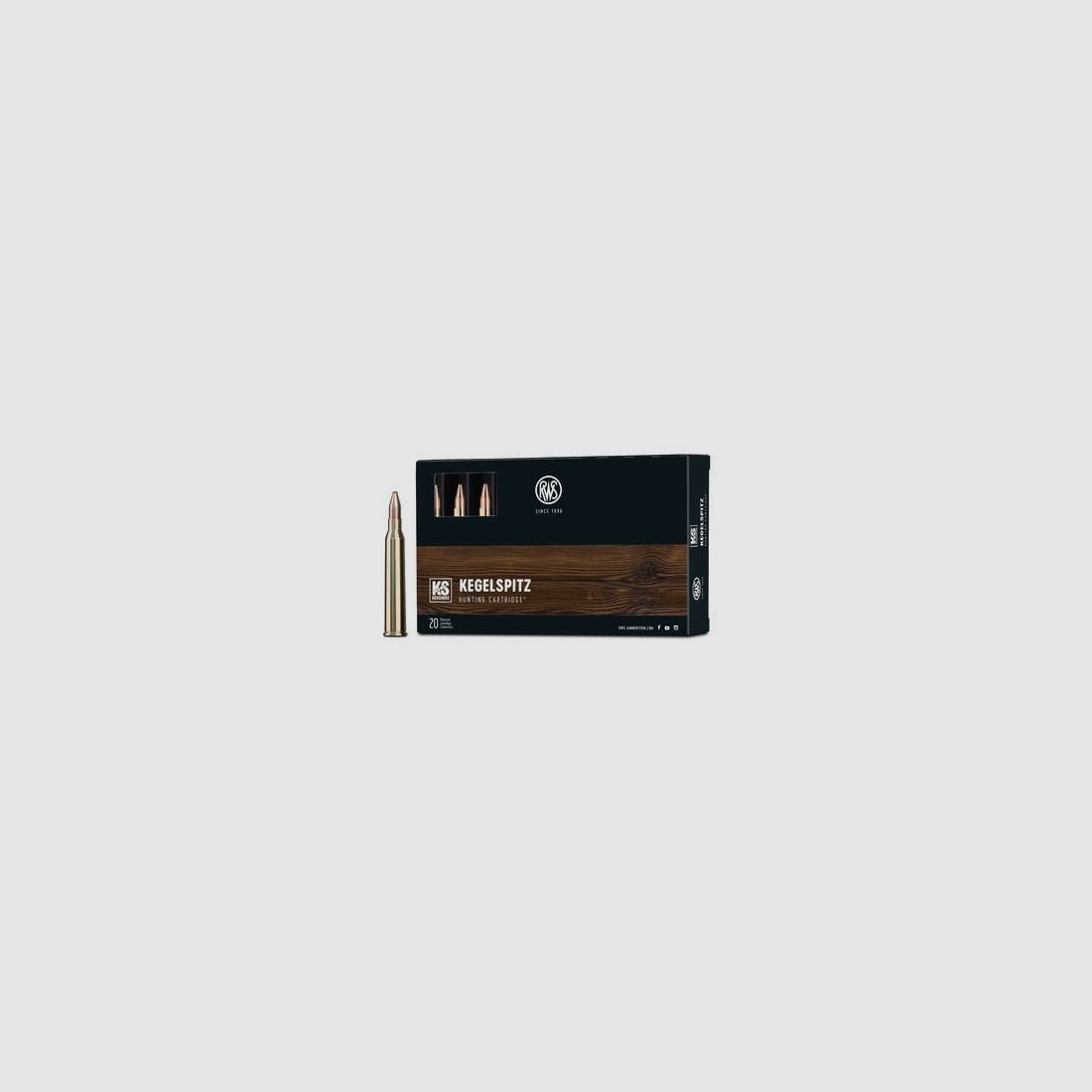 RWS CARTOUCHES DE FUSIL - 6,5x65 R POINTE EN AIGUILLE - 8,2 G / 127 GRS - 20 CARTOUCHES