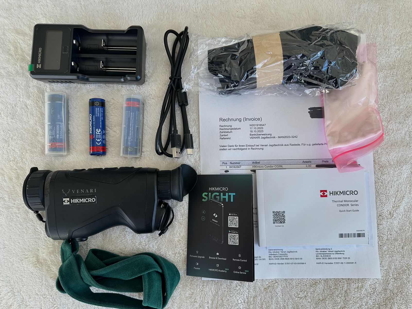 Hikmicro Condor CQ35L Wärmebild Handgerät mit Entfernungsmesser - mit GARANTIE !!!