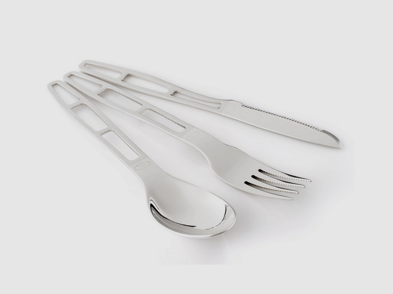 GSI Outdoors Glacier Edelstahl-Besteckset 3 tlg.