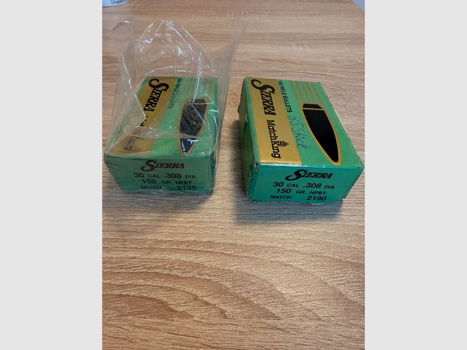 SIERRA MATCHKING .30/.308, 150GR, HPBT/    185 pieces