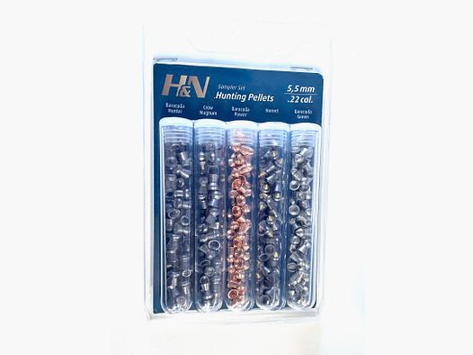H&N 5 tubes with test balls 5.5 mm hunting pellets diabolos