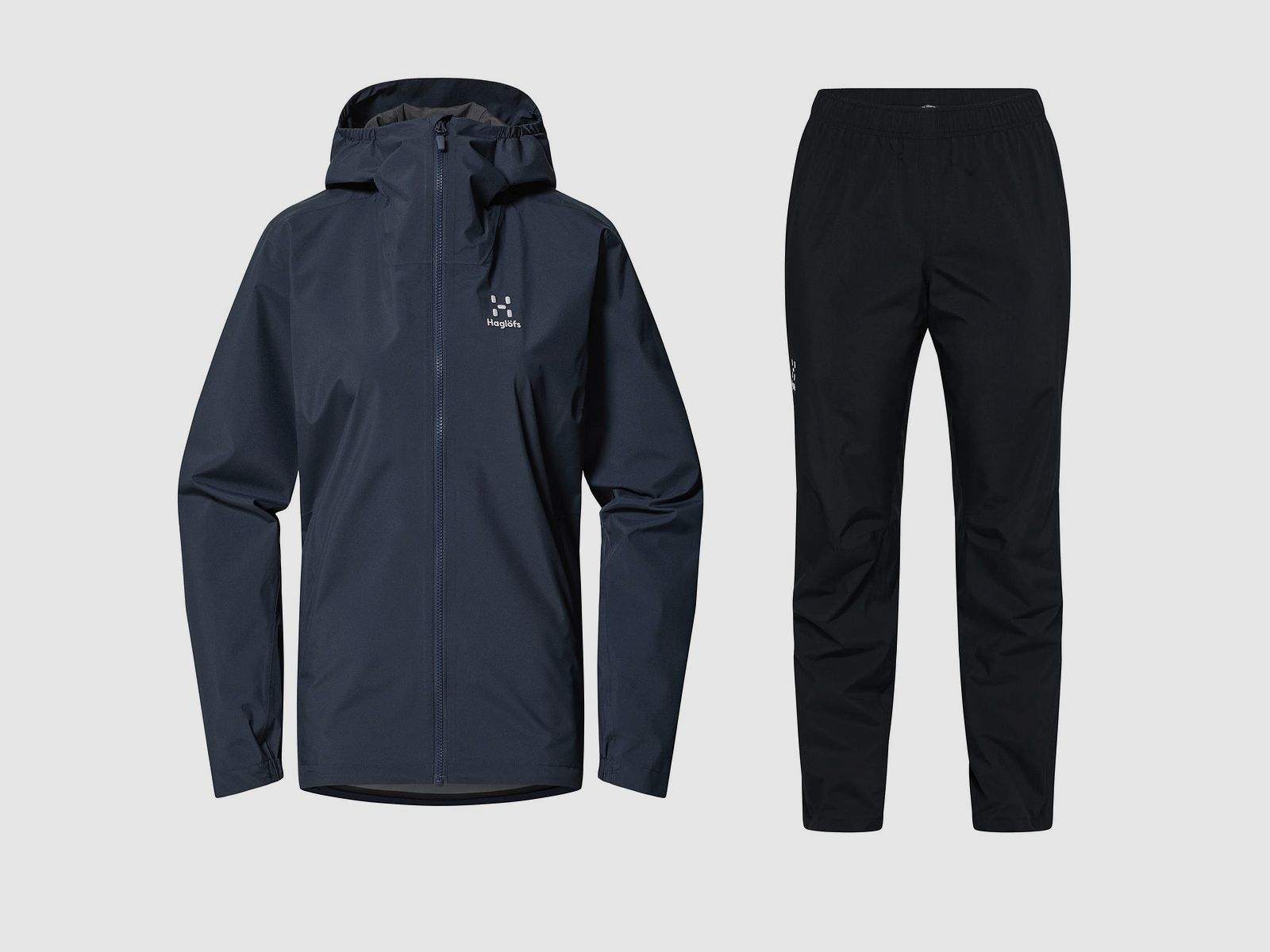 Haglöfs Korp Proof/Proof II Regenanzug Damen Tarn Blue/True Black