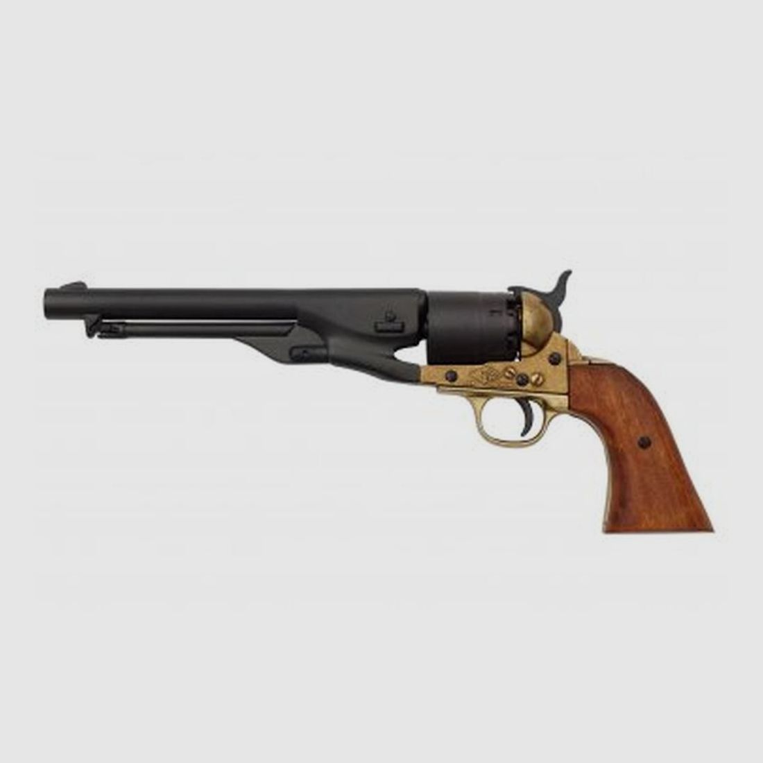 Decoratieve Replica Revolver Denix 1860 Amerikaanse Burgeroorlog - Metaalafwerking - Authentiek Detail - Decoratie en Verzameling, afbeelding 5 van 5