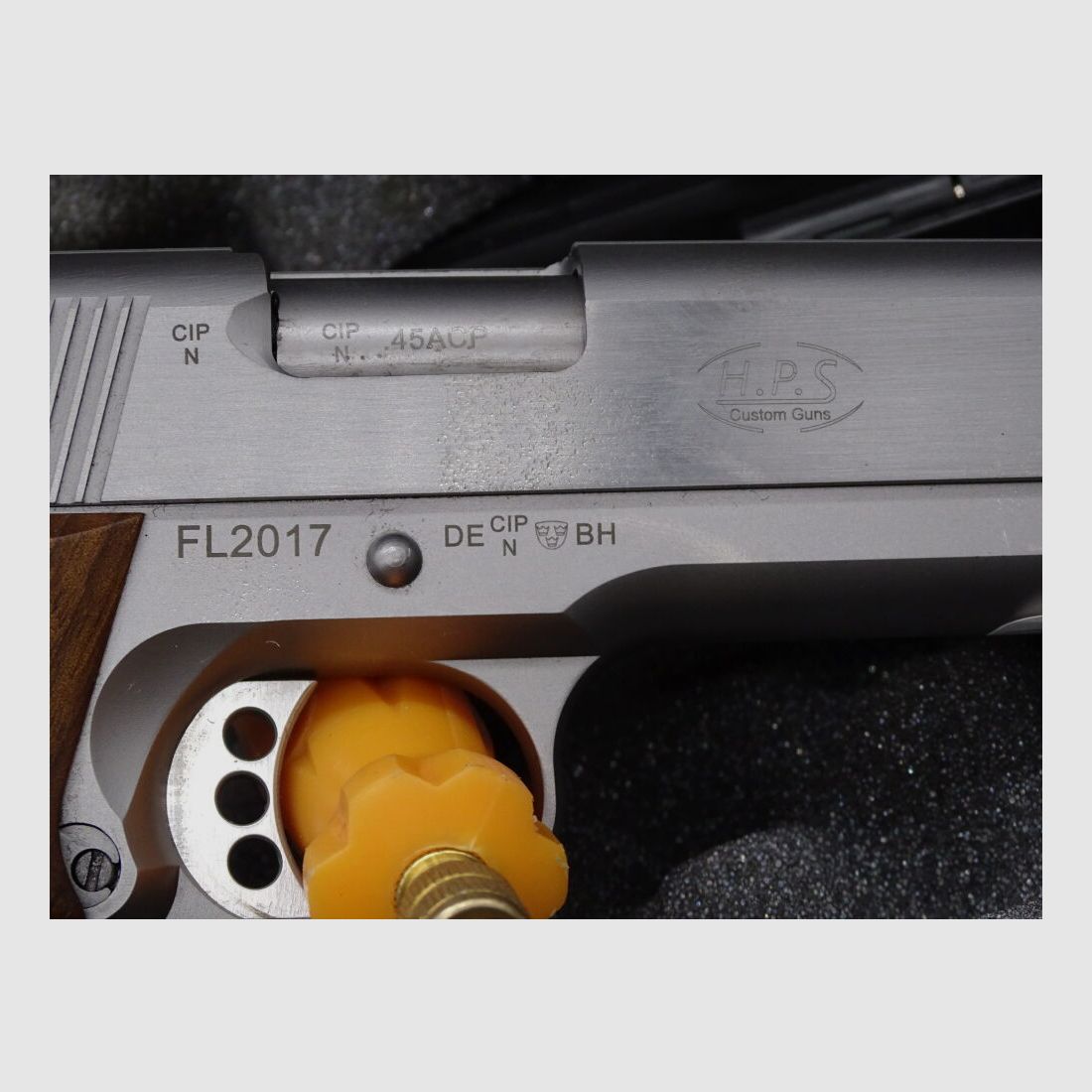 H.P.S. Hans Peter Schäfer 1911 Target 6 Exclusive kaliber .45 Auto 1911 Target Exclusive niet eens 50 schoten afgevuurd