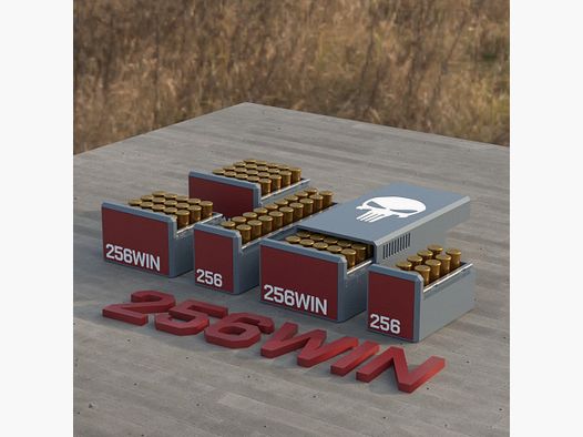 Filamelt Munitionsbox / Ammo Box .256 Win Mag – Patronenbox ‘Schiebedeckel’ – 10 / 20 / 25 / 50 Runden