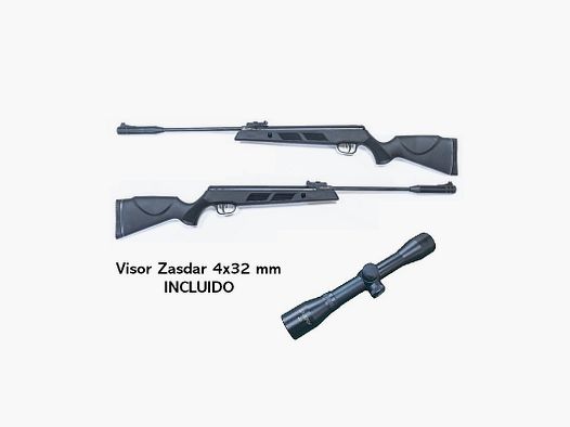 Snowpeak carabine à air comprimé – Zasdar SR1000S Gas Piston 5,5 mm avec lunette de visée 4×32