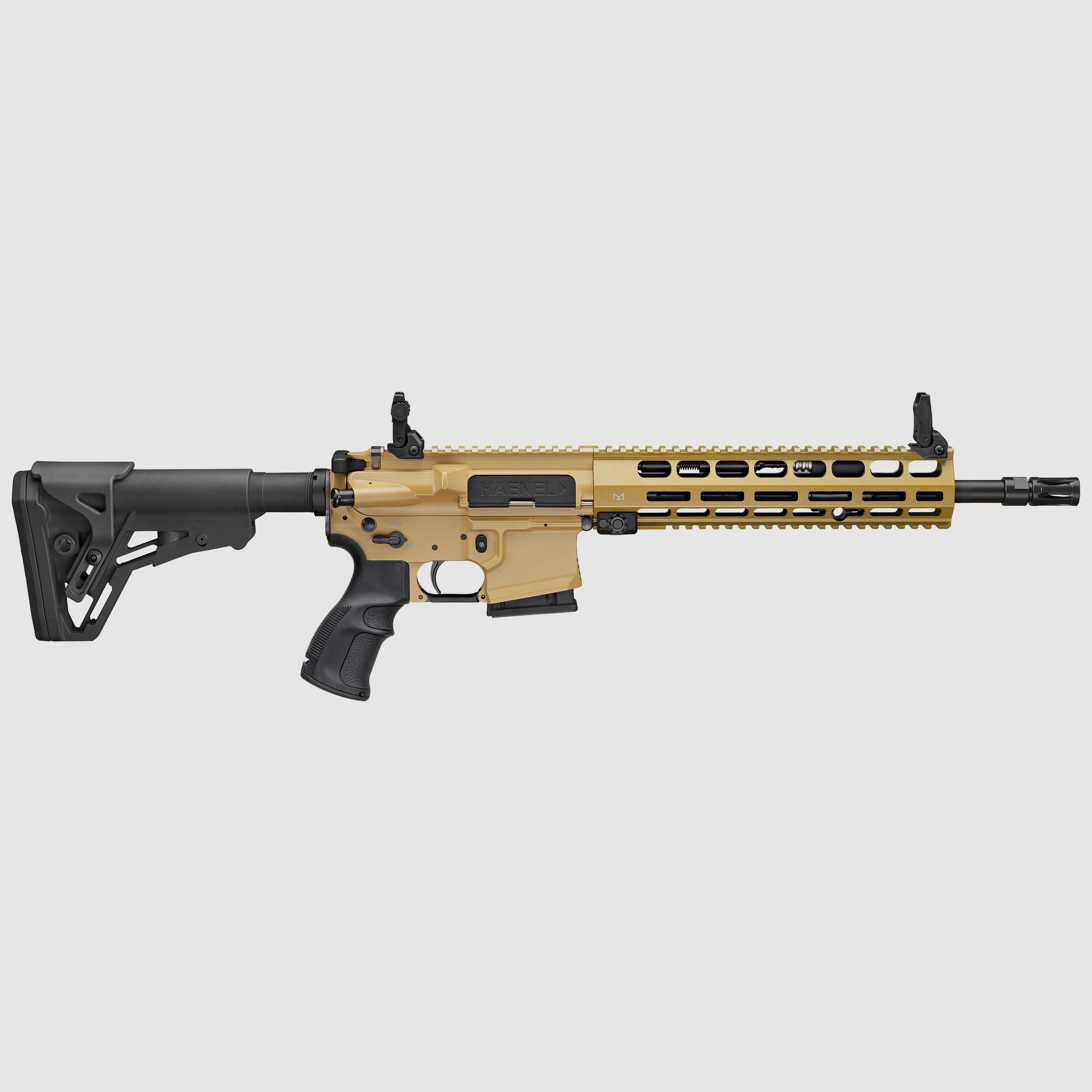 Haenel CR 223 M-LOK Handguard Barrel Length 318 mm | Direct Trigger (2,800-4,000 g) | Short Handguard | Sand Color | Not Sport Approved, Cal. .223 Rem., image 1 of 2
