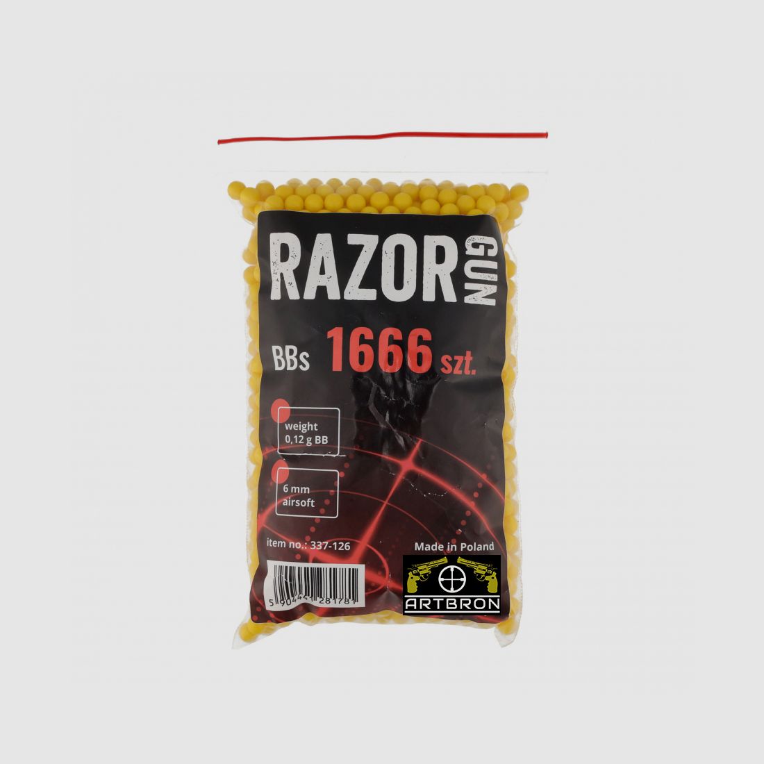 ASG Razorgun BB's 0,12 gram, 1666 stuks