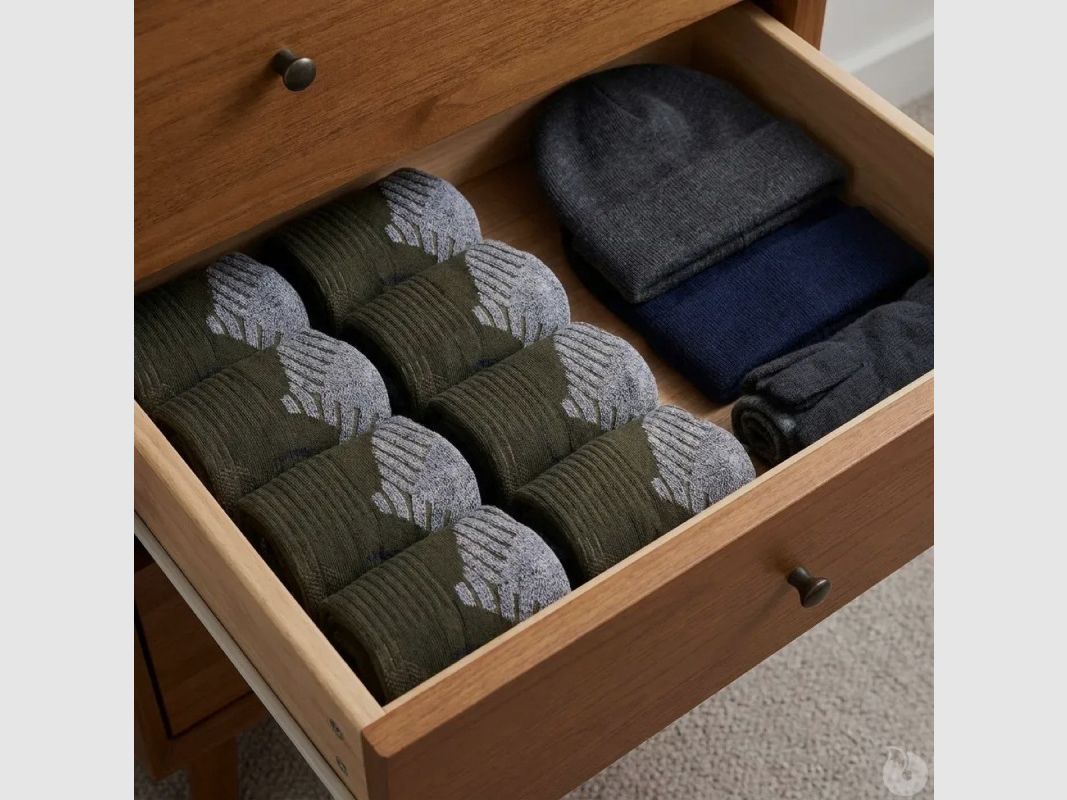 Technische Socken khaki/grau für Jagd und Outdoor, Bild 5 von 7