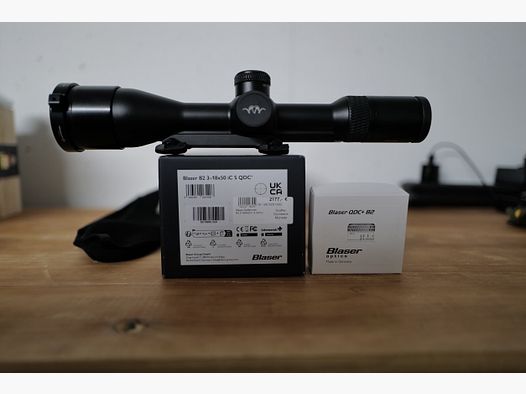 Blaser B2 3–18x50 iC QDC+ | Zeiss rail | original packaging | invoice