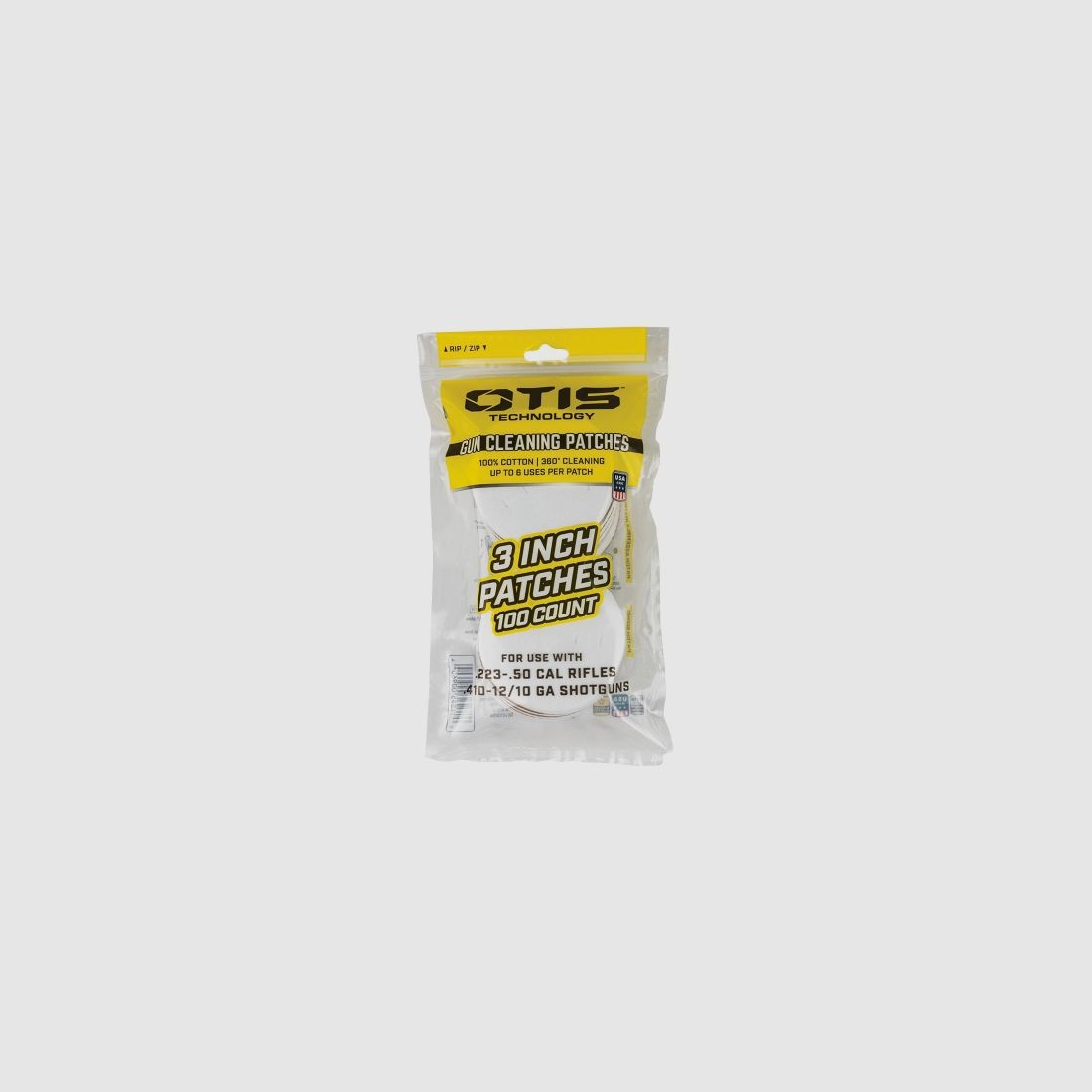 Otis Reinigungspatches 3" für .243 - .12/.10 100 Stück