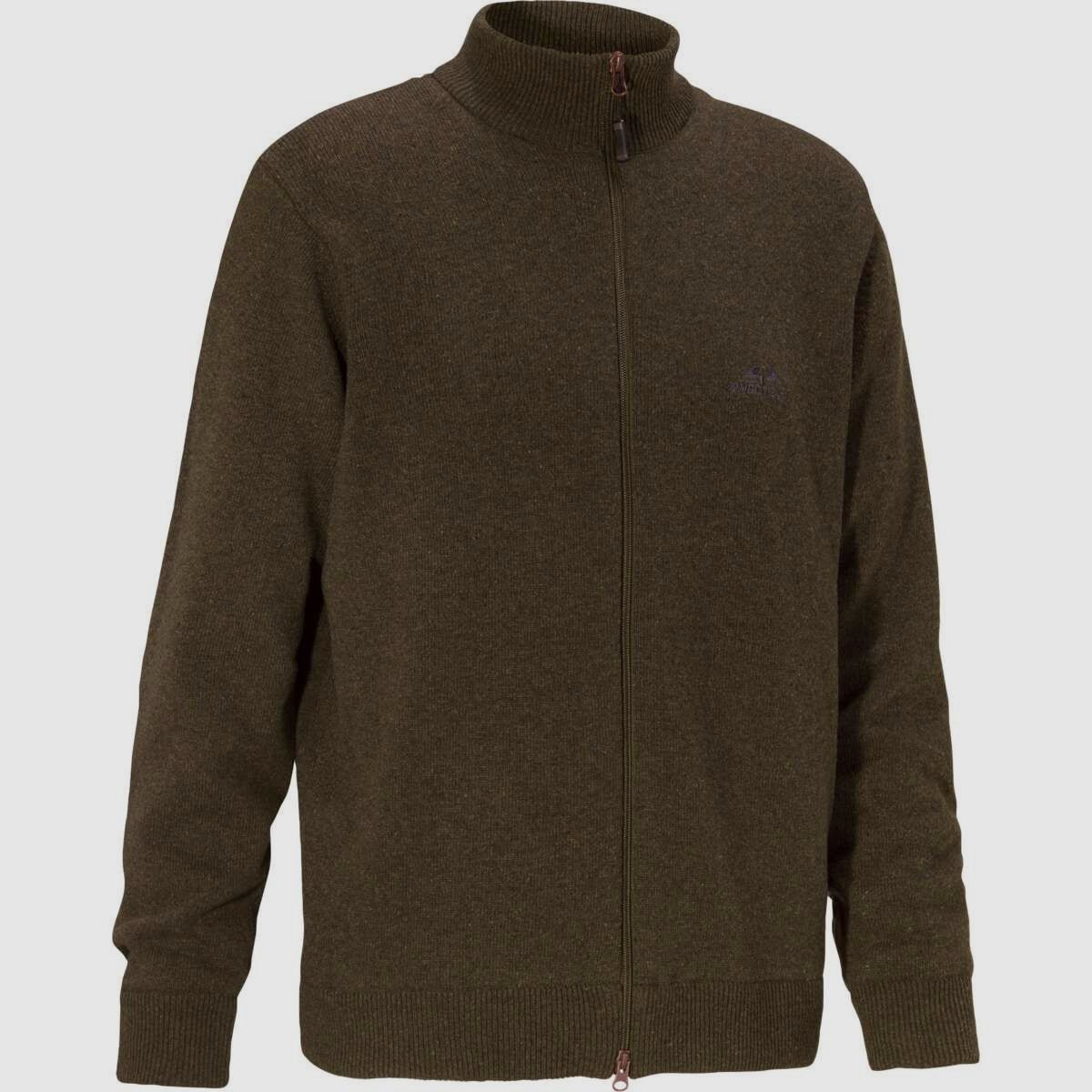 Swedteam Brad Maglione Classico con Zip Completa Marrone 3XL