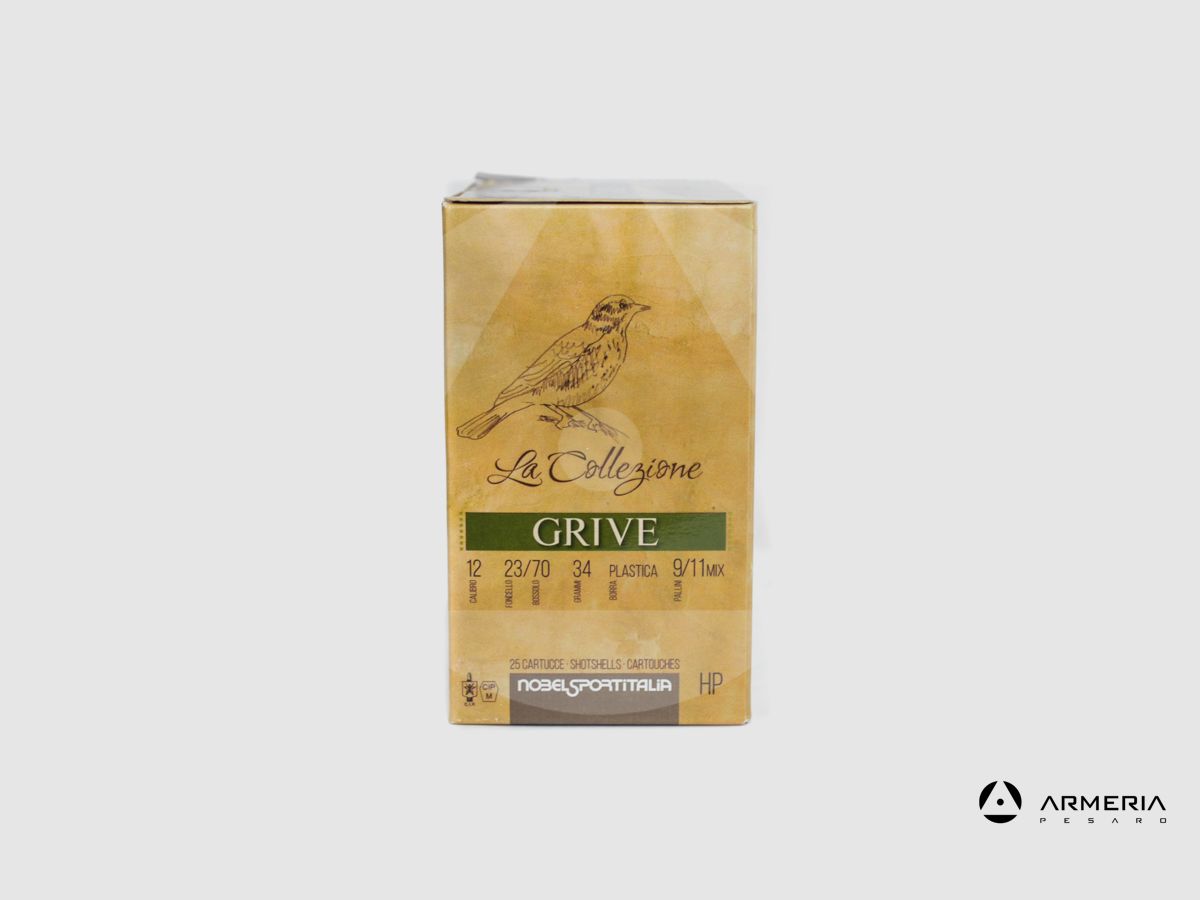 NSI Nobel Sport Italia La Collezione Grive HP caliber 12 – Lead 9-11 Mix – 25 cartridges, image 2 of 2