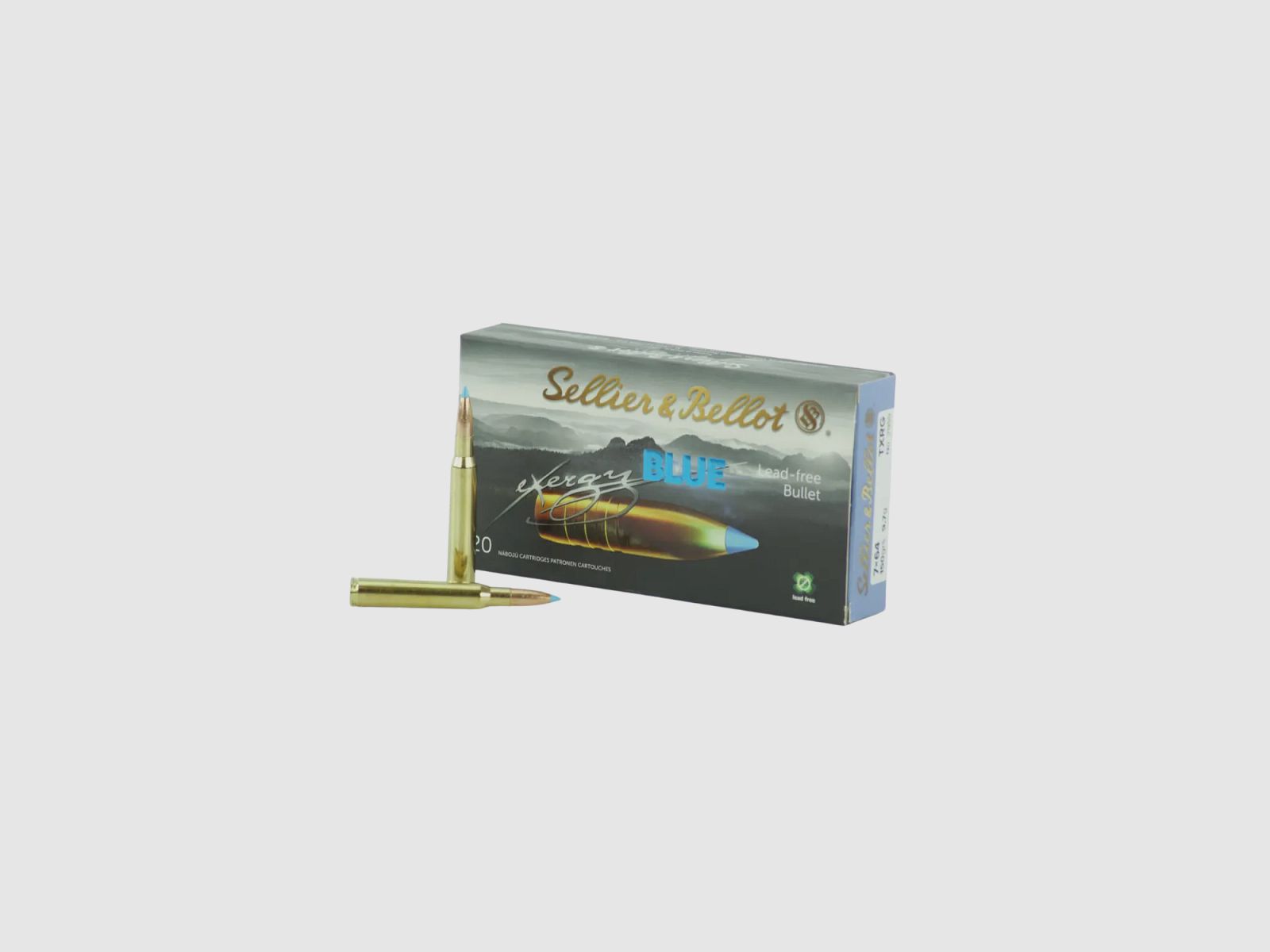 S&B 7x64 TXRG blue munizioni da caccia senza piombo 150grs