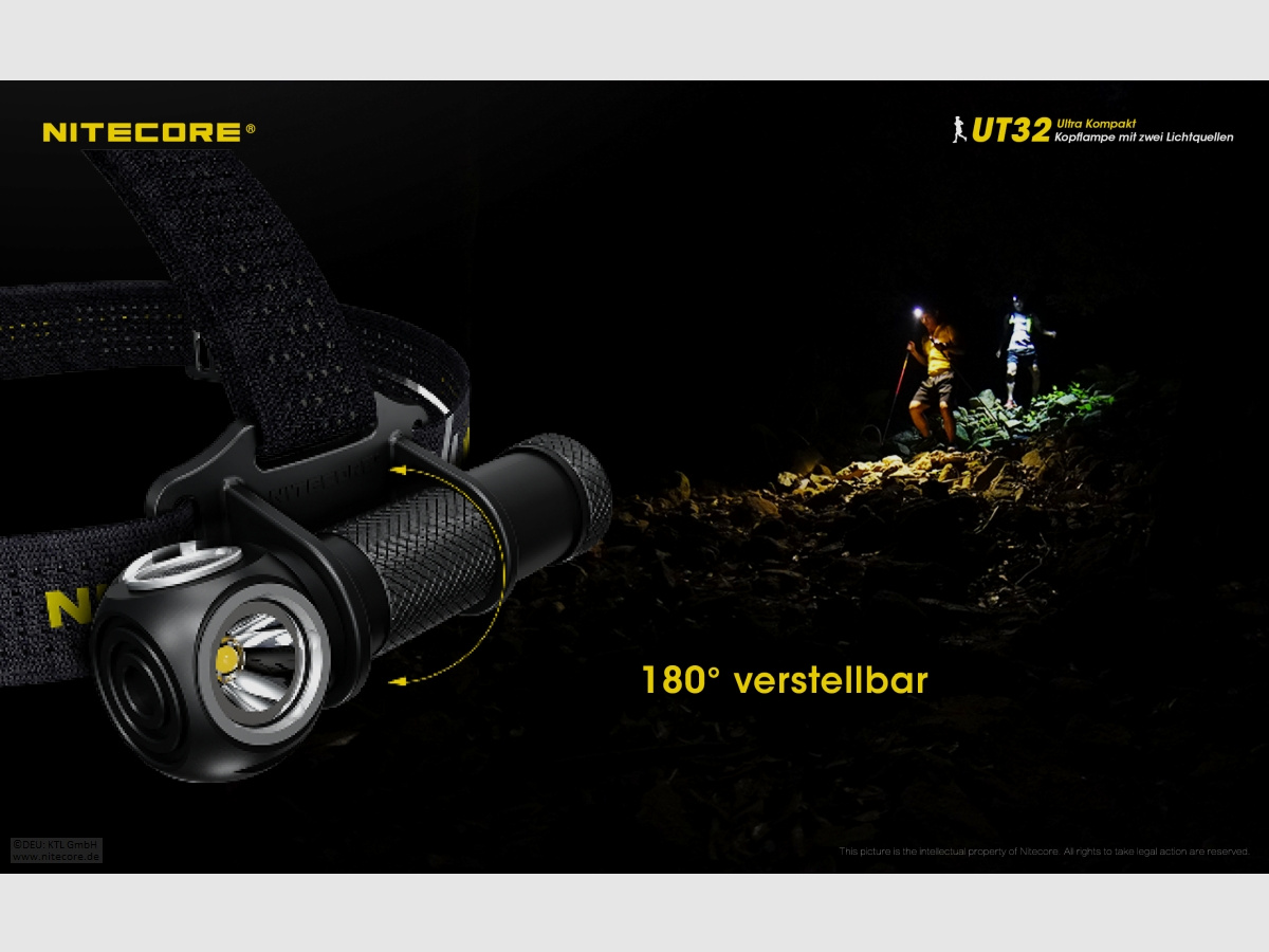 Nitecore UT32 Stirnlampe UT32 Dual Output