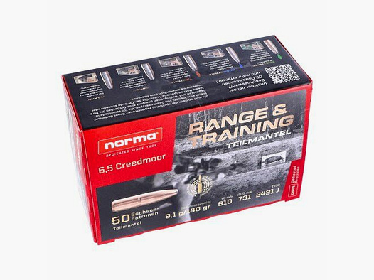 Norma Range & Training 6,5 Creedmoor (50-pack)