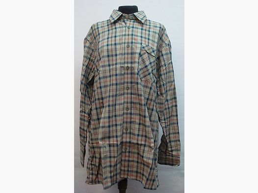 1/1-Brazo a cuadros - Talla 40, un bolsillo en el pecho