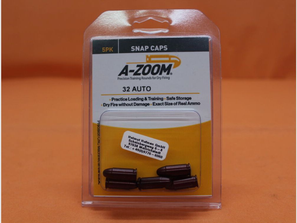 A-Zoom A-Zoom Exerzier-/ Pufferpatrone Alu 7,65mmBrowning/.32Auto Set mit 5 Stück (15153)