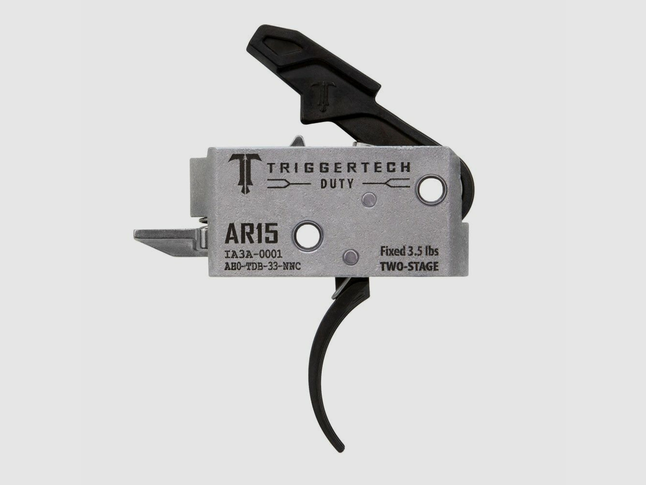 TRIGGERTECH AR-15 Duty-Zwart Gebogen