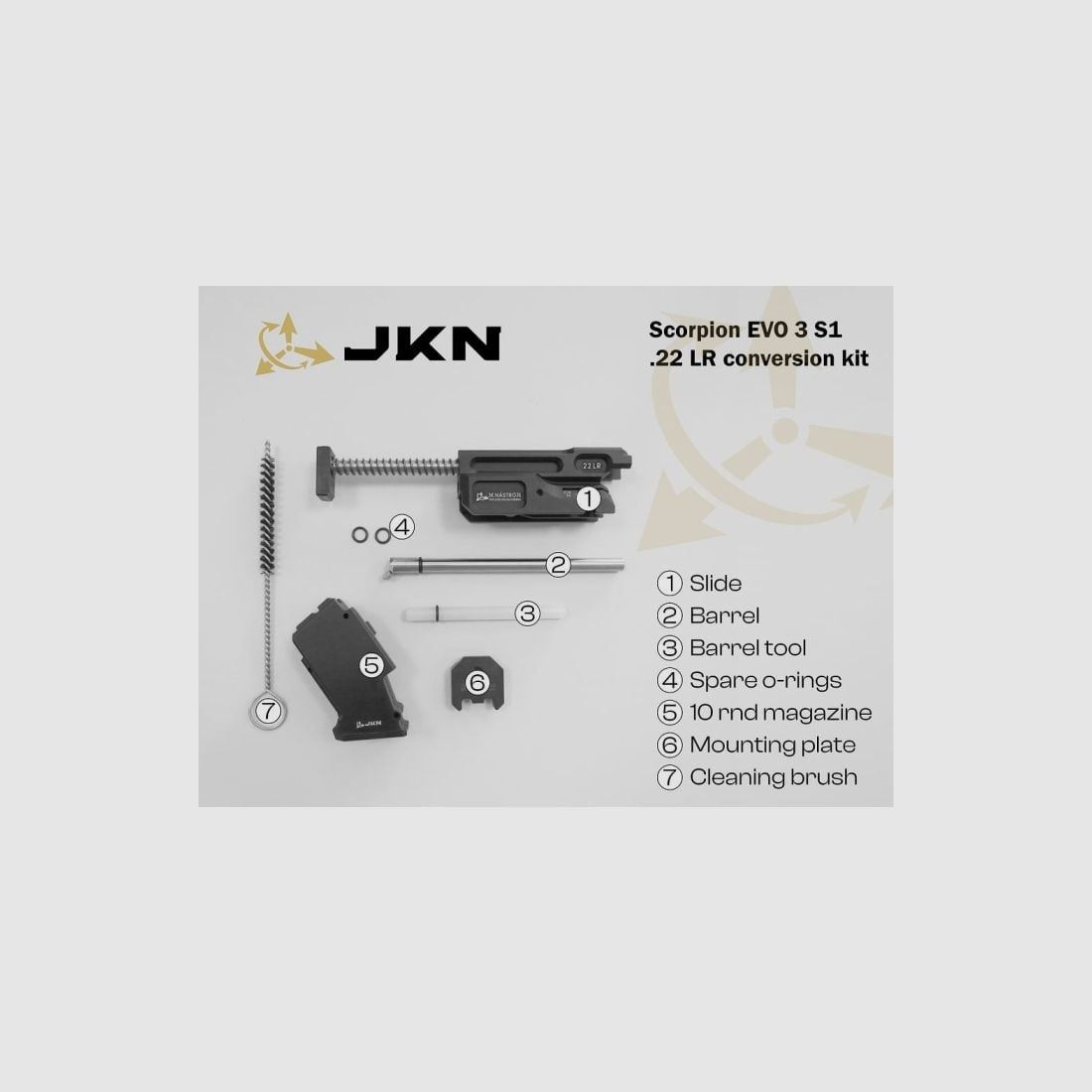 Conversion JKN für Pistole CZ Scorpion Evo3 S1 22LR