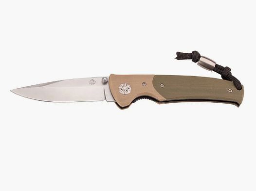 PUMA TEC Cuchillo Plegable, G10 Marrón Oliva