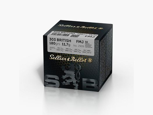 S&B .303 British VM 11,7/180gr 50 pièces