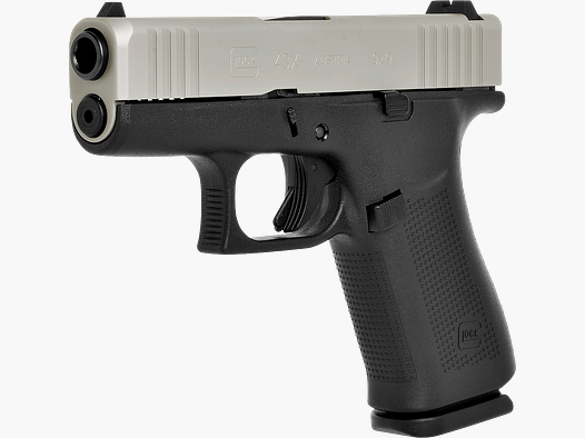 Glock 43X FS Silver Slide – 9mm Para
