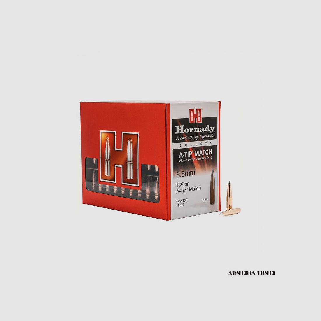 HORNADY – GESCHOSSE A-TIP MATCH 6.5MM (.264″) 153GR (100 STK), Bild 2 von 3