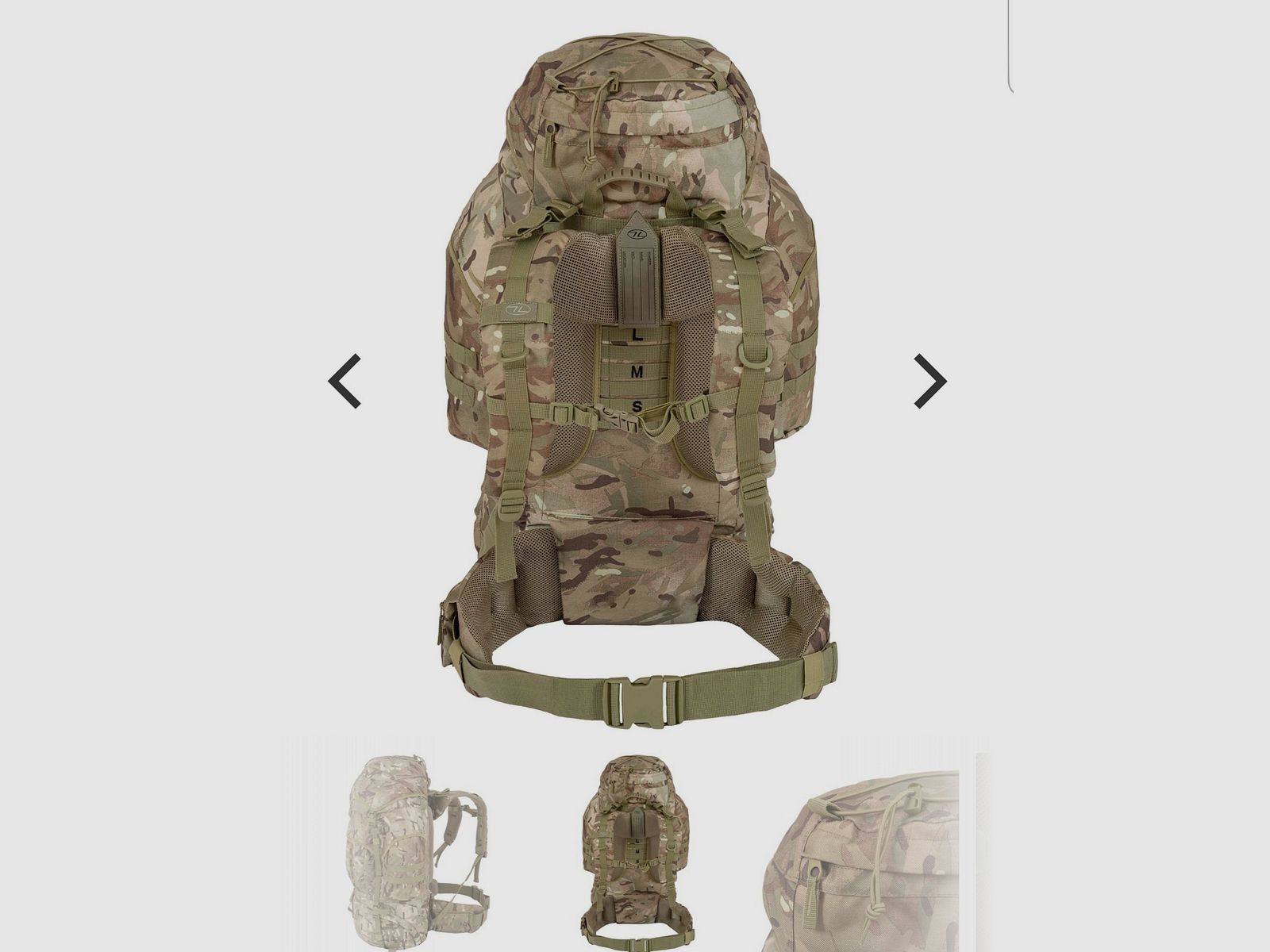 Rucksack Survival, tactique tacheté Pro Force Elite