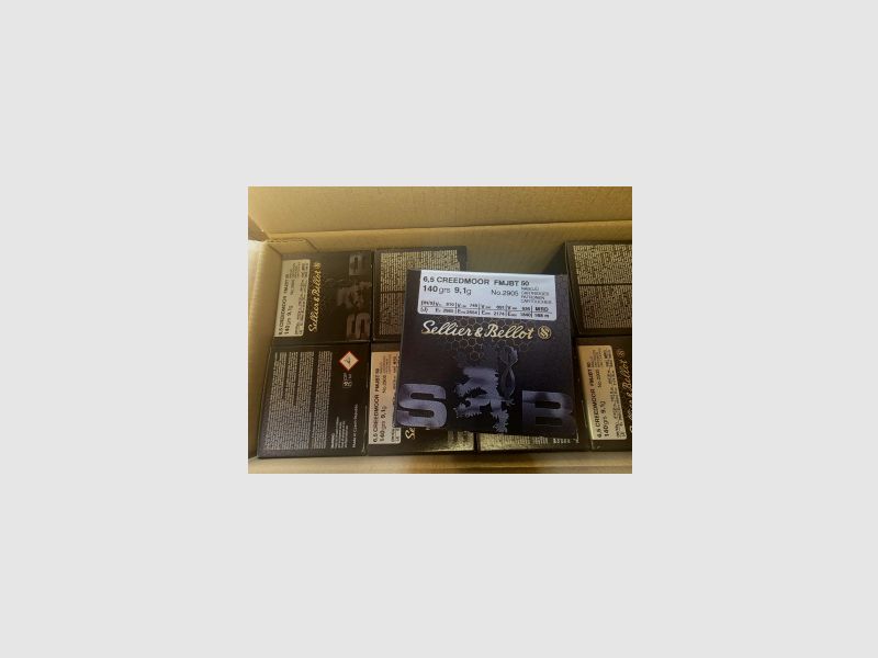 S&B 6,5mm Creedmoor 140grs FMJ 50 uds.
