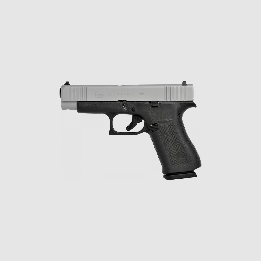 GLOCK 48 Silver-Slide Pistole