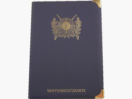 TRIEBEL Geschenkartikel WBK-Etui -4 Einlagen/Fächer blau m. SchiessScheibe