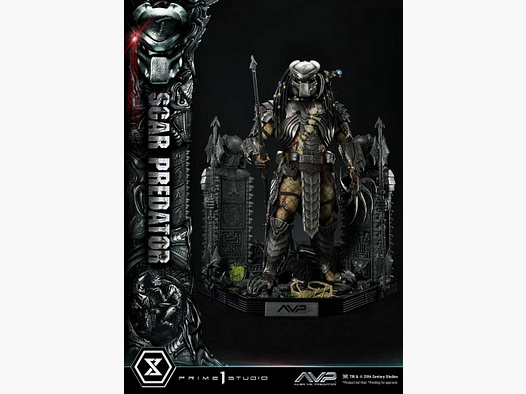 The Alien vs. Predator Museum Masterline Series Statue 1/3 Scar Predator Deluxe Version 93 cm | 42923